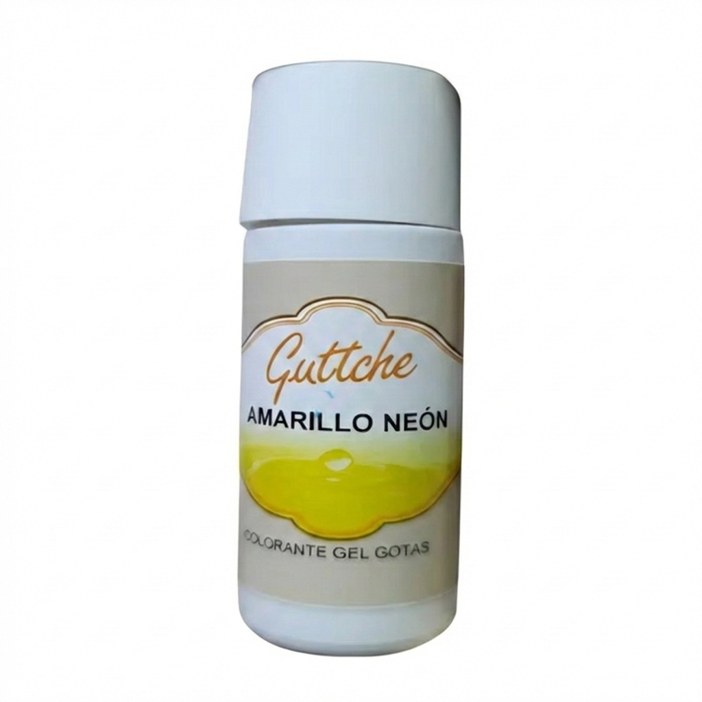 Colorante gel gota amarillo neon Guttche 20g