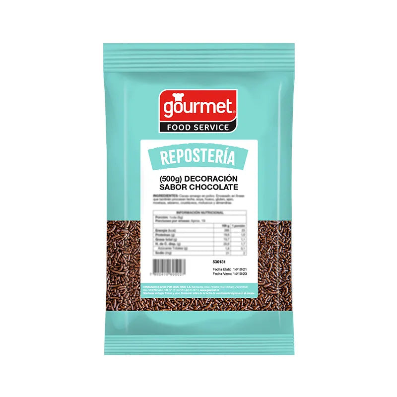 Decoración Sabor Chocolate 500g