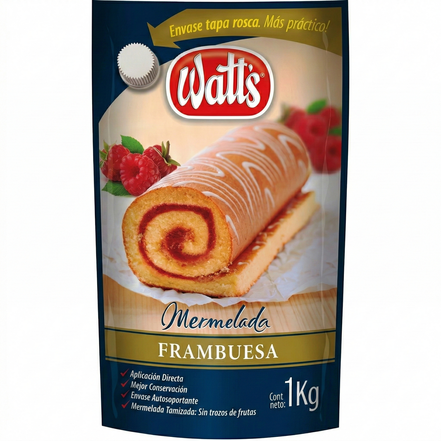 Mermelada Frambuesa Doypack Watts 1 Kg