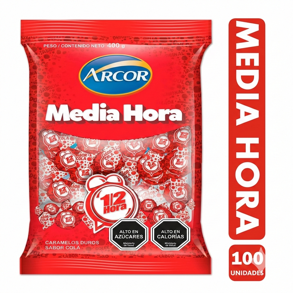 Caramelos Media Hora bolsa 100u