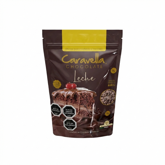 Cobertura de Chocolate Leche Caravella 1kg