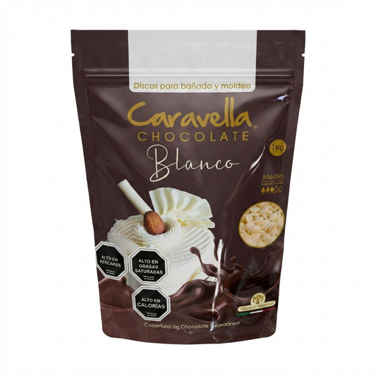 Cobertura de Chocolate Blanco Caravella 1kg