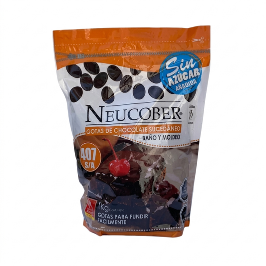 Chocolate Cobertura Semibitter Neucober 407 Sin Azúcar
