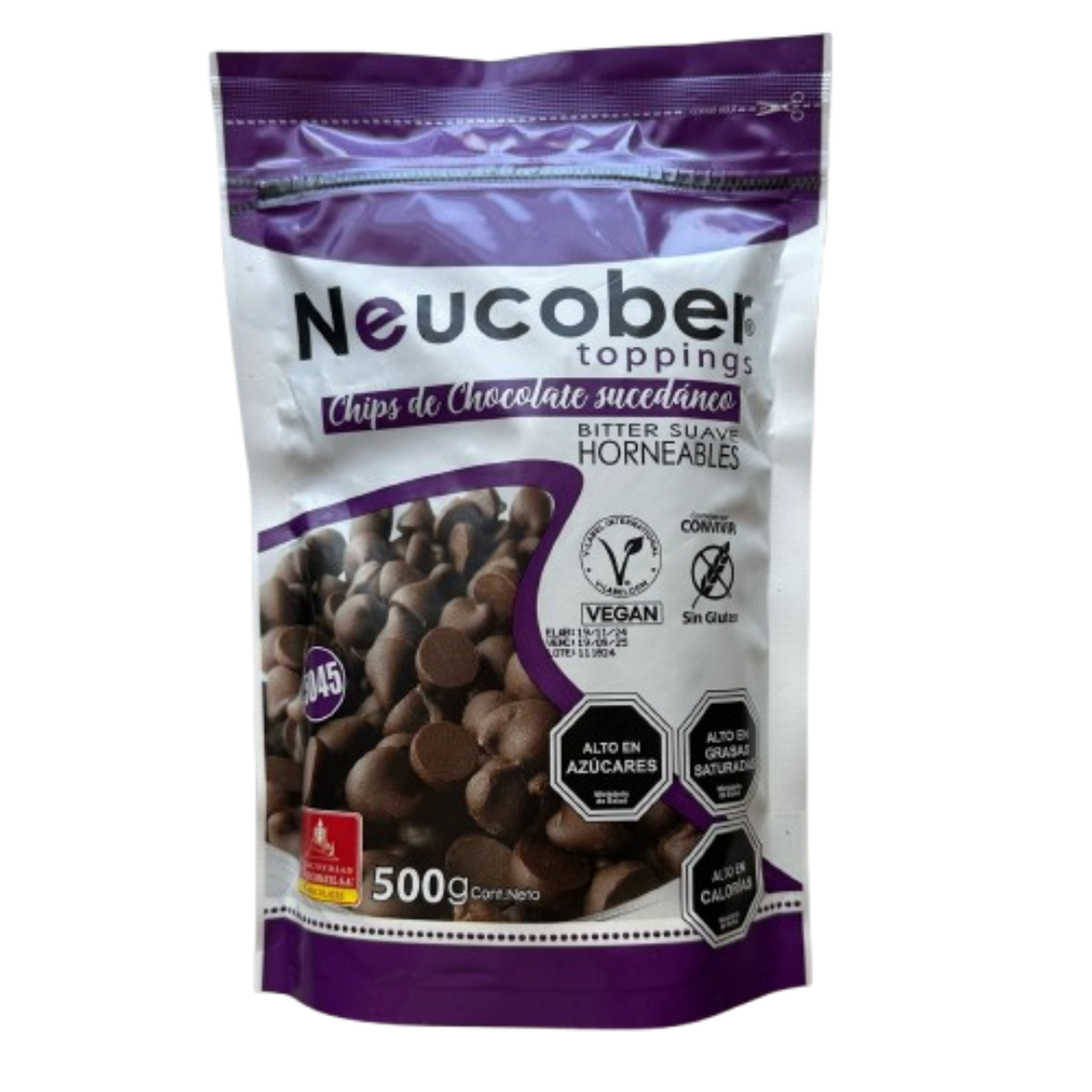 Chips De Chocolate Neucober Bitter Suave  500 Grs