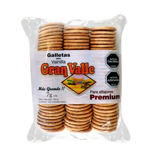 Galletas alfajor vainilla Gran Valle  100u