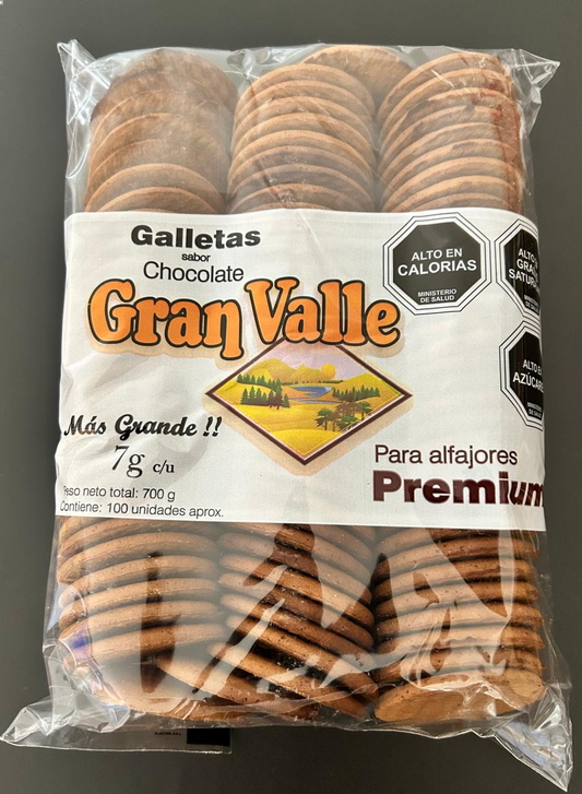 Galletas Para Alfajor Gran Valle Chocolate 700g
